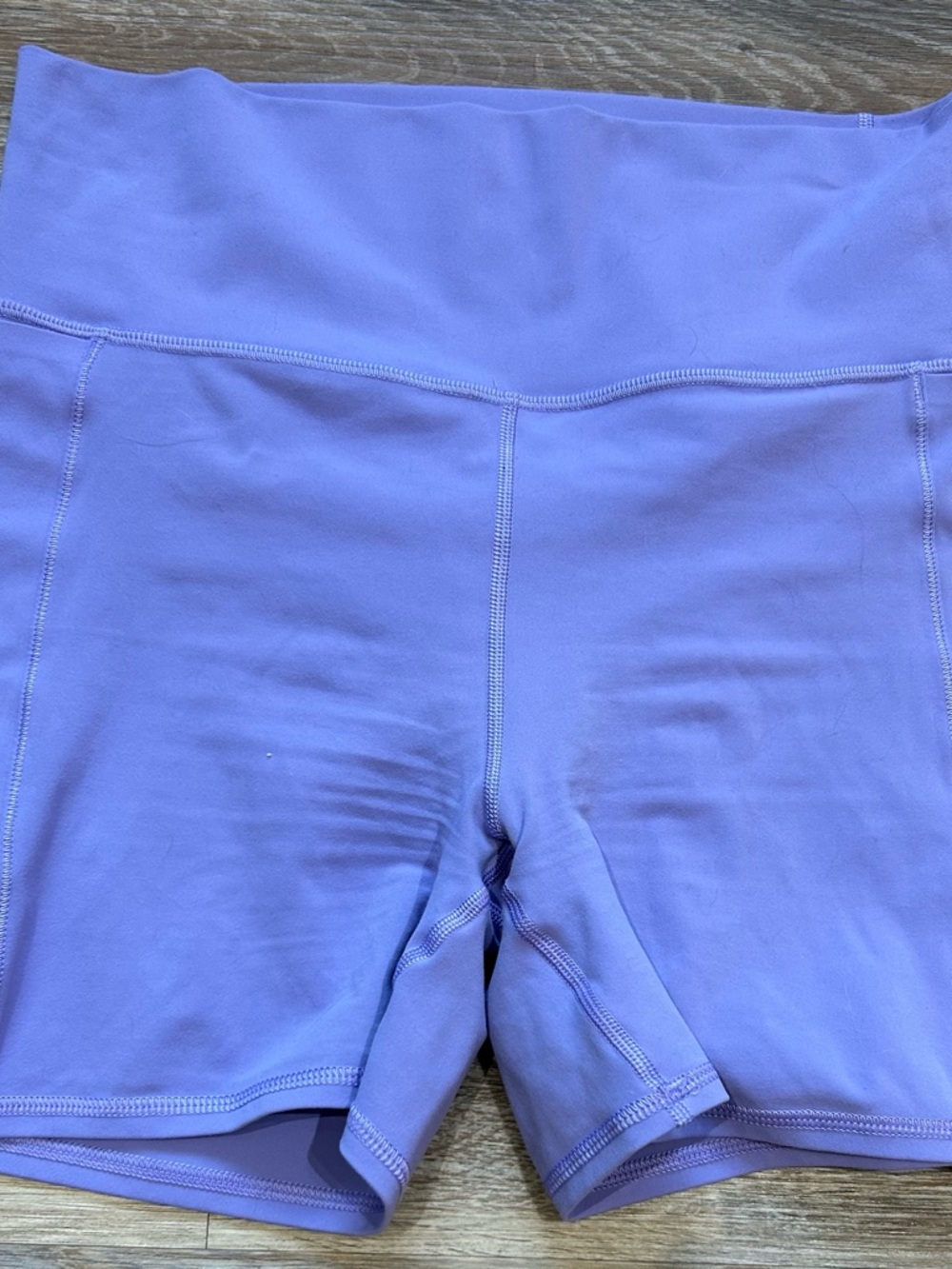 Vuori Lavender High-Rise Bike Shorts